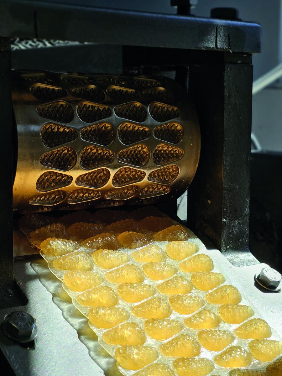 Step 3 &mdash; shaping the candies